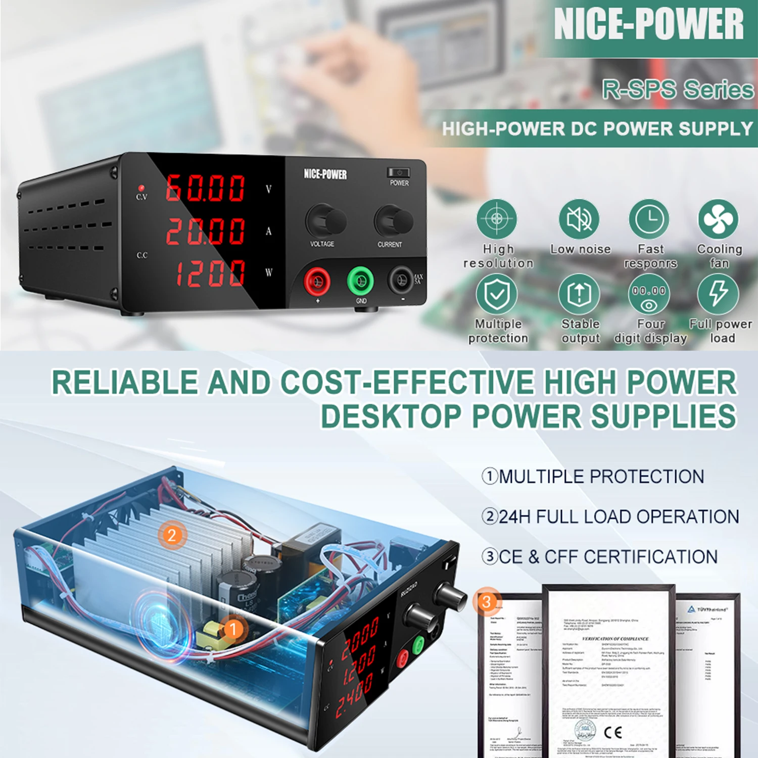 30V 30A Lab Bench Power Source - High Power 60V 20A Bench Power Supply ulasan dan harga